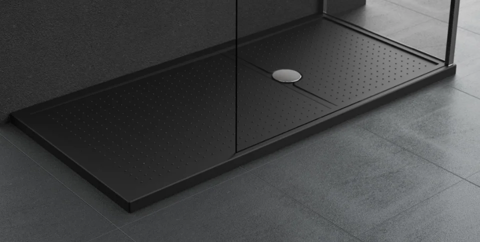 Novellini Douchebak Novellini Olympic Plus 1600x900mm zwart kunststof OL160904-28