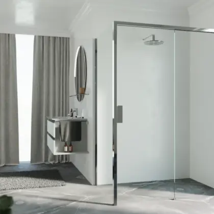 Novellini NOVELLINI OPE2P117D-1K OPERA 2P 117 RECHTS VER.117-121CM HELDER GLAS CHROOM Novellini OPE2P117D-1K