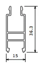 Novellini NOVELLINI P05HAAST3-A PROFIEL VOOR NIS WIT P05HAAST3-A