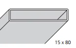 Novellini NOVELLINI P15X80ST3-A PROFIEL HT 1950 WIT P15X80ST3-A