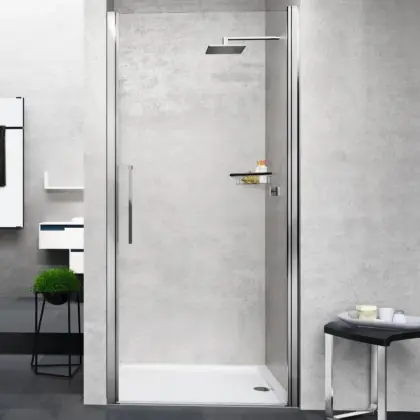 Novellini Douchedeur Novellini Young 2.0 draaideur eendelig B:870-910mm H:2000mm veiligheidsglas 1B Y21B87-4B