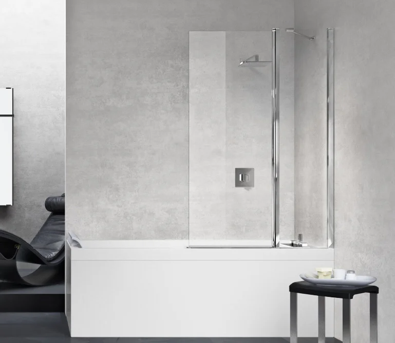 Novellini Badwand Novellini Young 2.0 L:980mm H:1500mm vouwwand tweedelig 3V Y23V100-1K