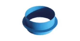 Orcon Aansluitflens HRC350/450-VF rond 150mm ventiline 100064594000