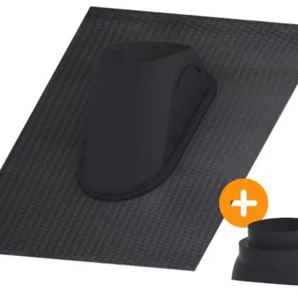 Orcon Dakdoorvoerpan Orcon DX Easy Ø263mm zwart kunststof 263 100064635000