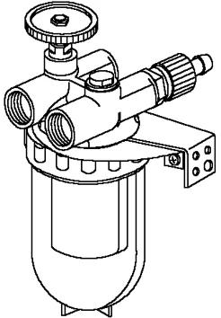 Oventrop Oliefilter anti-retour 3/8 nikkel elem. oventrop BINNENDRAAD 2122103