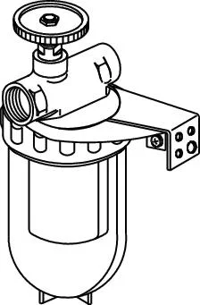 Oventrop Oliefilter enkel 3/8 kraan mf siku element 1 pijps z/ret.aanvoer oventrop ex2123403 2123561