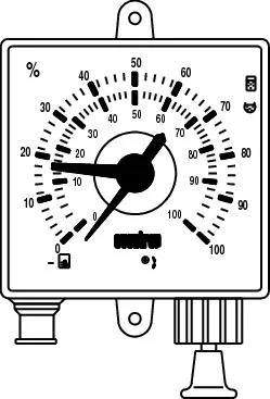 Oventrop Pneumatische peilmeter regelbaar %schaal oventrop EX 2060100 2060400