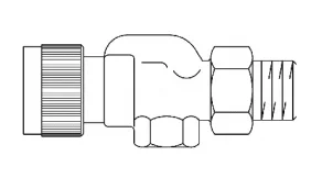 Oventrop Thermostaatkr. oventrop omgek.haaks 3/4 reeks AV9 met traploze voorinstelling (ex 1183966) 1183906