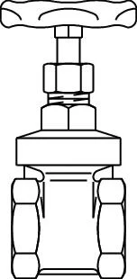 Oventrop Schuifafsluiter messing 1 oventrop oventrop 1040008