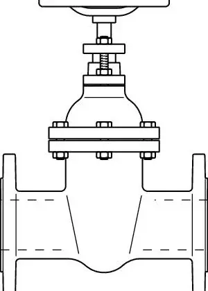 Oventrop Schuifafsluiter met flens DN 80 oventrop 1045052