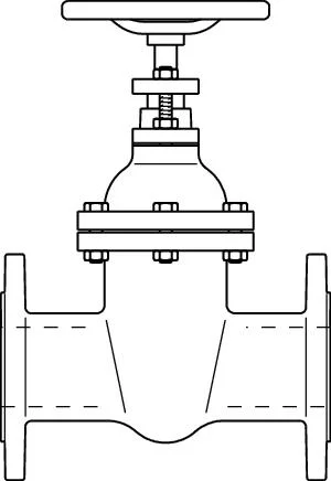 Oventrop Schuifafsluiter met flens DN 100 oventrop 1045053