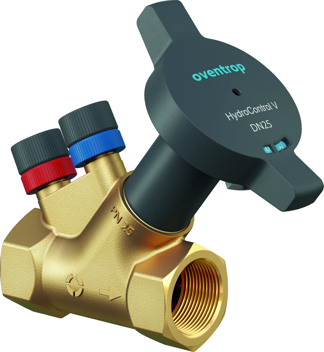 Oventrop Strangafsluiter HydroControl V PN 25 binnendraad kvs: 11  DN 25 Oventrop (ex 1060208) 1062408