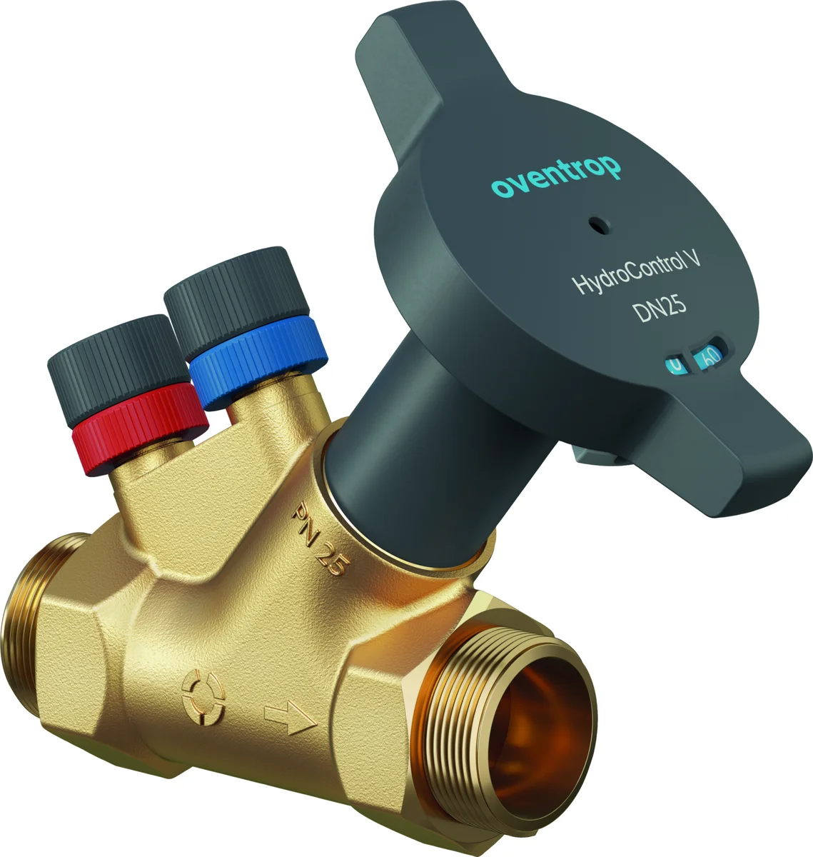Oventrop Strangafsluiter HydroControl V PN16 Binnendraad, kvs: 3.9 DN 15 Oventrop 1062604