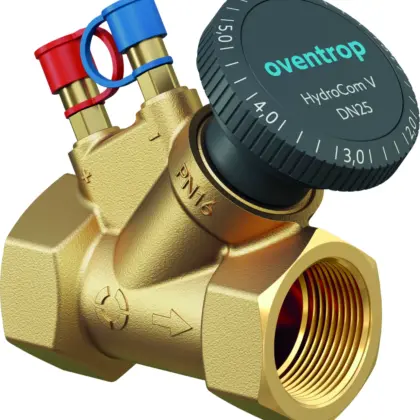 Oventrop Strangafsluiter HydroCom V PN 16 DN 20 binnendraad kvs: 3.7 Oventrop (ex 1061706) 1062706