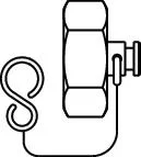 Oventrop Afdekkap 3/4 met afdichting en ketting DN15 oventrop 1066904