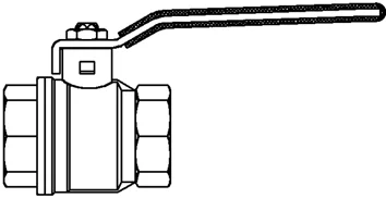 Oventrop Kogelkraan met volle doorlaat DN 1/2" FF PN16 Oventrop Optibal 1076004