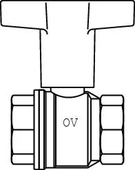 Oventrop Kogelkraan met volle doorlaat DN 2" FF PN16 Oventrop Optibal 1077116