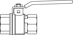 Oventrop Kogelkraan met volle doorlaat DN 5/4" FF PN30 Oventrop EZB 1079010