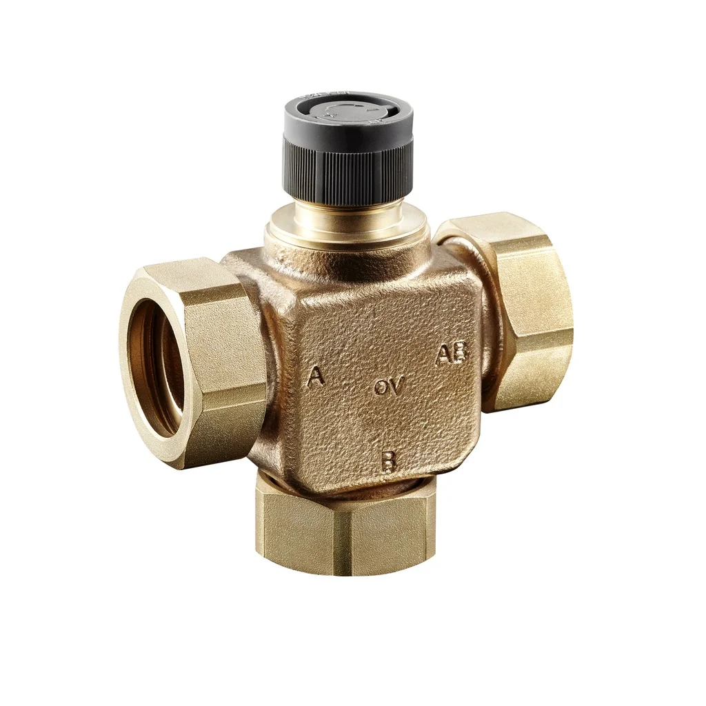Oventrop Driewegmengkraan Oventrop Tri-CTR DN20 PN16 kvs:4.4 brons binnendraad 1131206