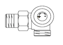 Oventrop Radiatorkraan Oventrop AV 9 dubbelhaaks rechts 1183447