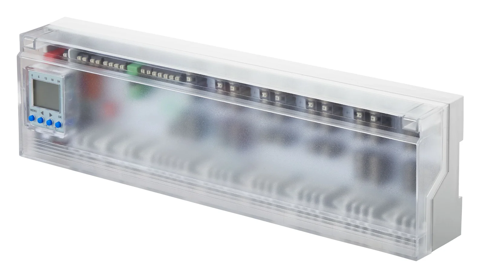 Oventrop Klemmenblok 10 regelzones pomp- en ketelaansturing 230V geintegreerde timer vloerverwarming oventrop 1400983