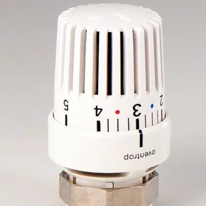 Oventrop Radiatorthermostaatknop Oventrop Uni LDV 34 mm wit 7-28°C 1616575