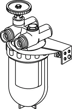 Oventrop Dubbele oliefilter 3/8 met siku element oventrop 2120561
