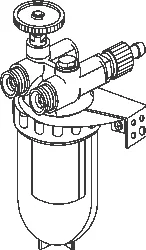 Oventrop Oliefilter anti-retour 3/8 nikkel elem. oventrop BUITENDRAAD KONISCH 2122403