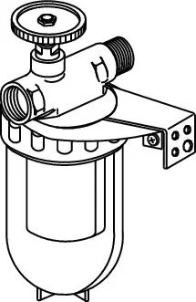 Oventrop Oliefilter enkel 3/8 kraan mf siku el oventrop 2123261