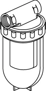 Oventrop Oliefilter enkel 3/8 zonder kraan nikkel oventrop 2124203