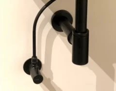 Universal handwasser aansluitset (bestaat uit : afvoerplug - sifon - stopkraan - buis 600 mm) - zwart mat PACK.15.BM