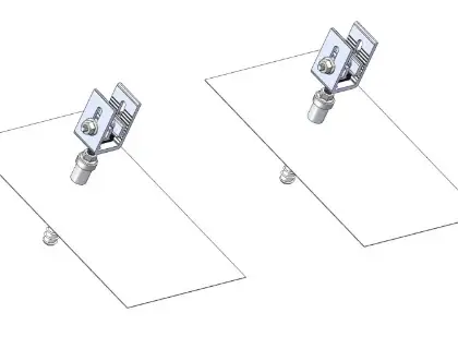 Paradigma 08-8153 Paradigma toebehoren montageset (1 per 7 vacuümbuizen) leien dak