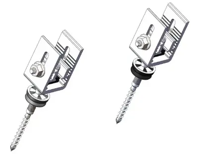 Paradigma toebehoren montageset (1 per 7 vacuümbuizen) golfplaten dak 08-8154