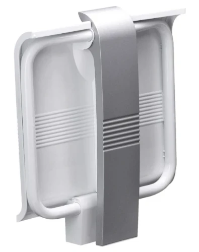 DOUCHE ZITTING PELLET grijs opklapbaar met steun 047731