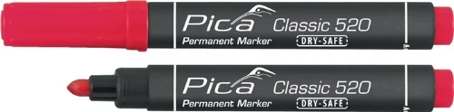 Pica PIC52040 Pica Classic 520 permanent marker stift - rood