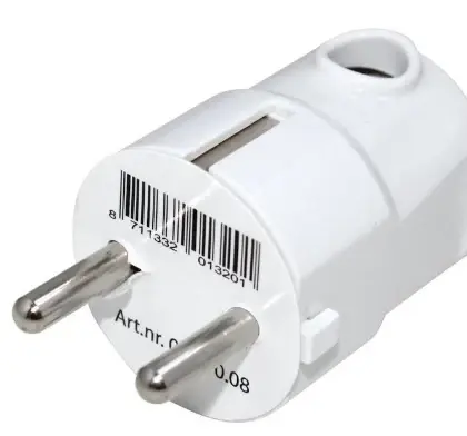 Profile 433900210 Profile stekker haaks 16A - wit