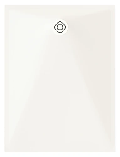 Surf douchebak Biocryl 1200 x 900 x 35 mm - wit glanzend - verzaagbaar - inclusief sifon en afdekrooster wit RD1205STG