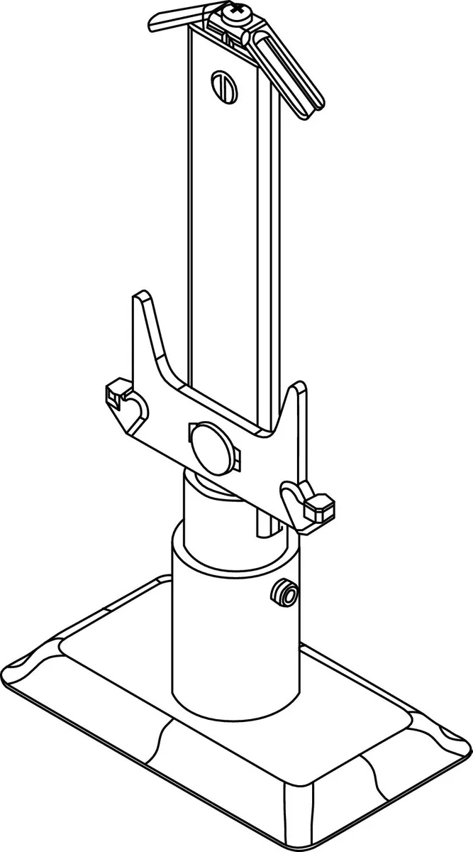 Radson Standconsole vr plint type 22,33 - 44 op de vloer standaard kleur RAL 9016 AZ04BSCS19620200