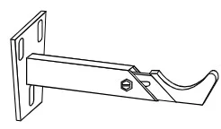 Radson Regelbare wandconsole 130-210mm delta 5 en 6 kolom , ral 9016 AZ13DZ9521636000