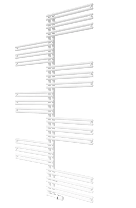 Radson Sierradiator Radson Figuresse Twist HxL=1194x910mm wit RAL9016 , aansluiting links / rechts FLSA011909000N00