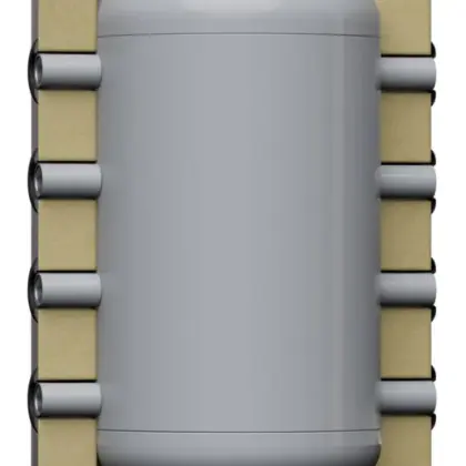 Reflex Buffervat Reflex Storatherm Heat Mini 150 liter staal B Ø680x1073mm met isolatie H150 7352560