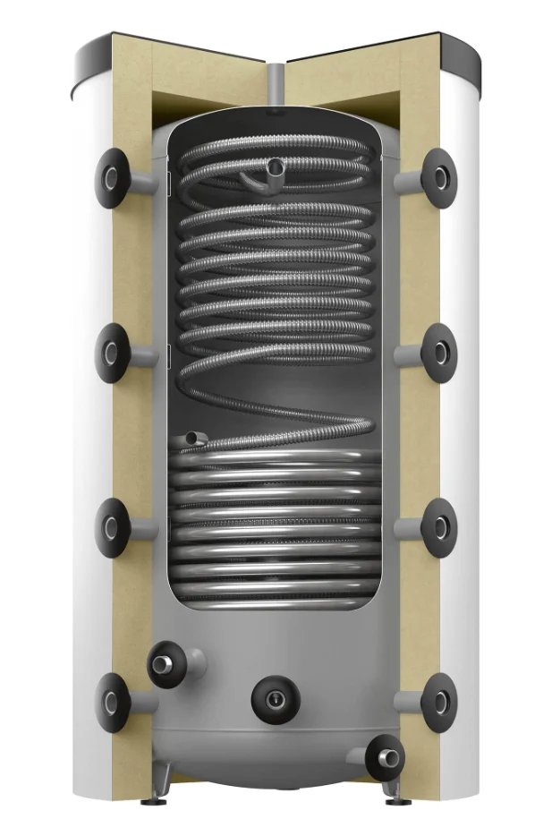 Reflex Buffervat Reflex Storatherm Heat Combi HC 1000 liter staal C Ø1030x2140mm met isolatie 1000/1_C 7859400