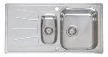 Reginox R21200 Reginox Eco inbouw keukenspoeltafel 950 x 500 mm - 1 1/2 spoelbak met verlek - omkeerbaar - inox