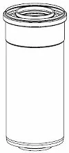 Remeha 7620202 CONCENTRISCHE BUIS REMEHA 80 X 125 500 MM - zie 3411500058