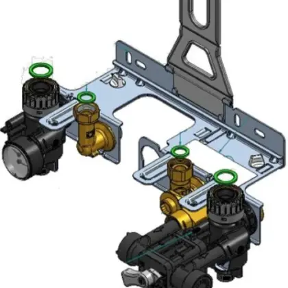 Remeha 7702883 Remeha Tzerra Ace montageplaat voor solo ketel