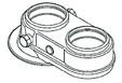 Remeha S100762 Remeha Quinta Pro 45 excentrische adapter 80/80 mm