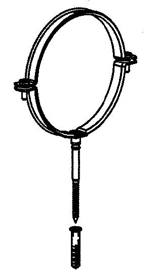 Remeha Muurbeugel d:150 RAL 9016 remeha 7620119