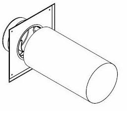 Remeha Horiz.MDV +afdekrozet PP80/125 uitv.C93 remeha 7620157