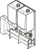 Remeha Compleet Prefab Cascade Systeem tbv opstelling LV 2x Quinta ACE 45-65 remeha 7644897