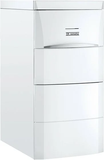 Remeha All-electric warmtepomp (lucht/water) split Remeha Eria tower E binnenunit 8kW met boiler 177L 1x230V EH835 WPR-2/E V200 11-16 7680997